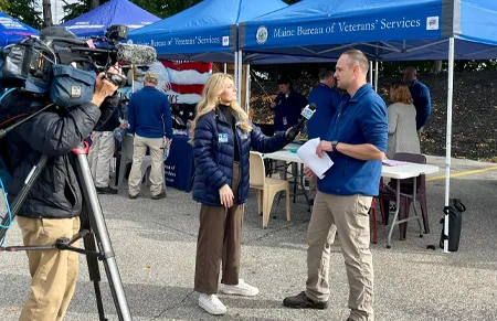 MBVS employee being interviewed