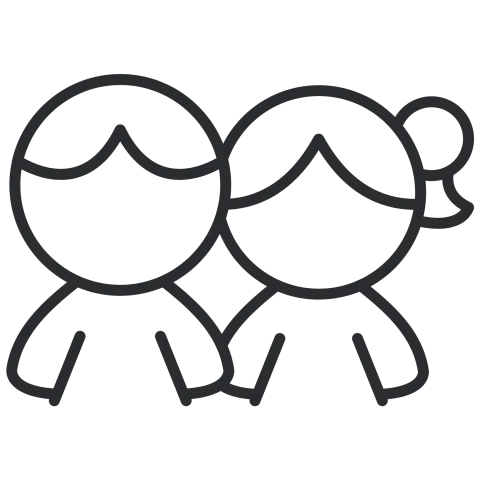 two children