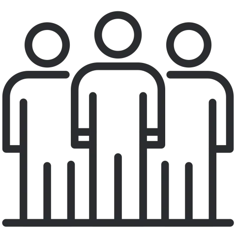 three people