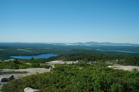 Photo: Black Mountain, looking southeast, Tunk Lake Ecoreserve