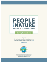 Maine Climate Adaptation Plan report cover