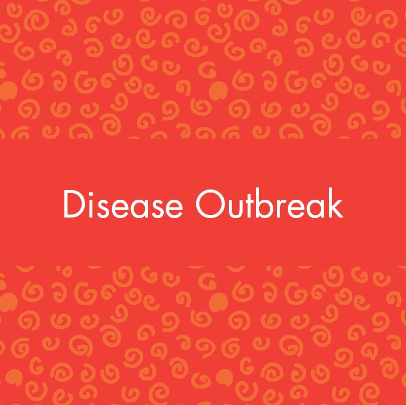 Disease outbreak vocabulary card