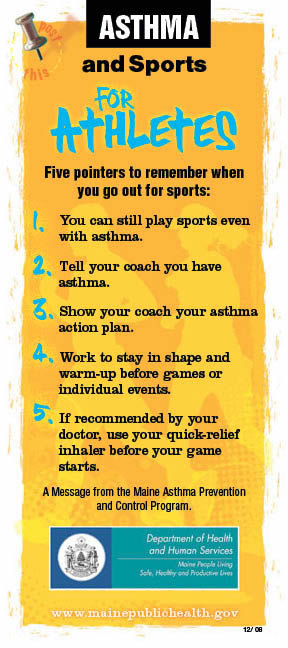 Asthma for Athletes Chart