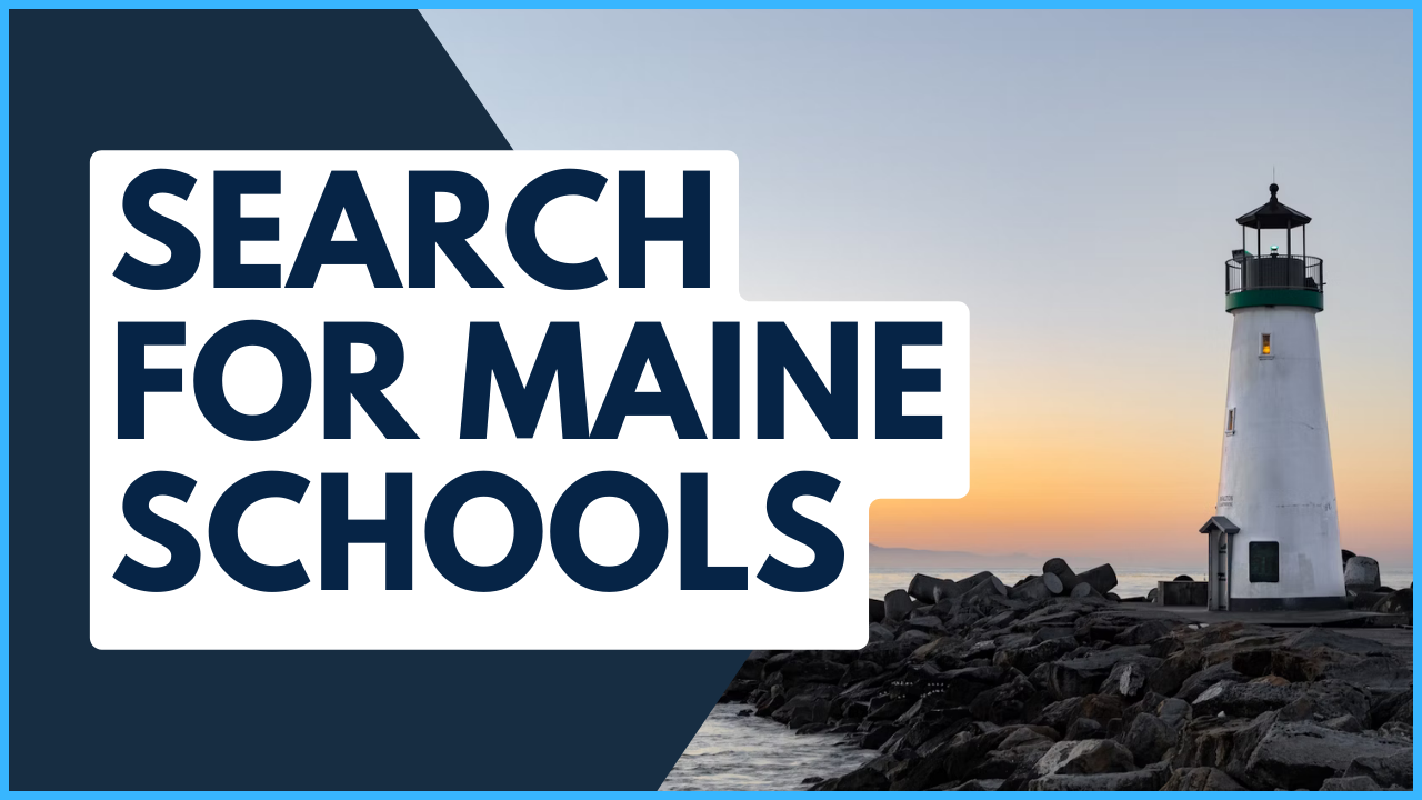 Search for Maine Schools Banner