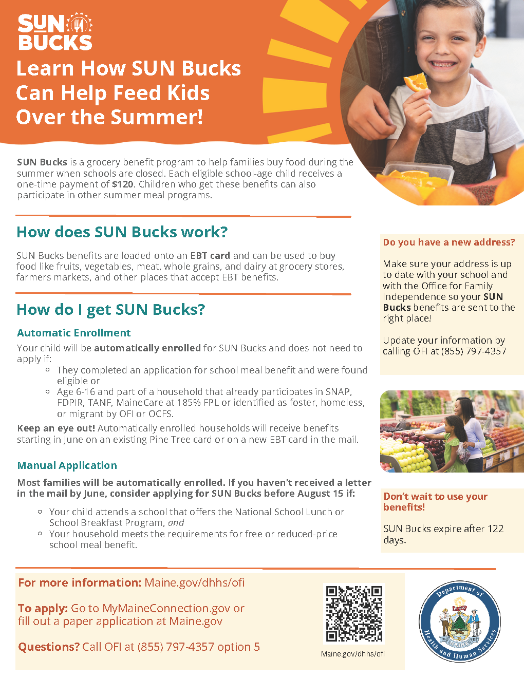 SUN Bucks Information Sheet