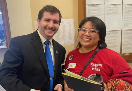 Rep. Web Nicole Yim, local union member