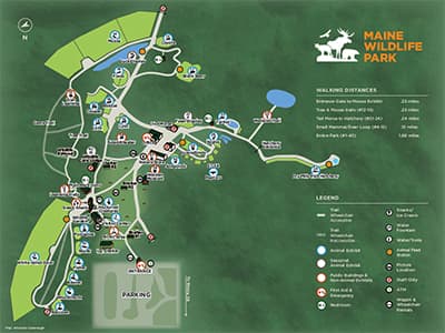 Maine Wildlife Park Map