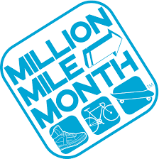 This is the Million Mile Month logo