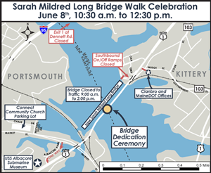 Sarah Mildred Long Bridge Map