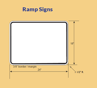 This is a ramp sign