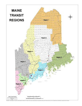 Transit District Region Map 2018