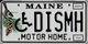 Image of a Maine Disability (Handicap) Motor Home license plate